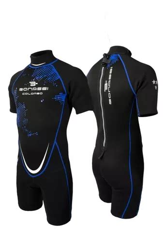 Traje Buceo Y Snorkel Bonassi Colombo Corto 3mm Hombre Meses sin interés