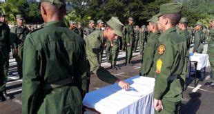 Ceremonia de juramento de nuevos soldados de las FAR en Sancti Spíritus