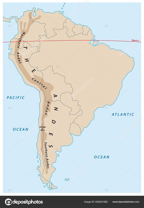 Andes Mountains Political Map Dannie Elisabeth