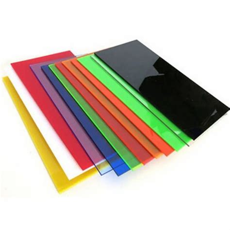 Acrypoly Rectangular Extruded Coloured Acrylic Sheets Thickness 0 8mm