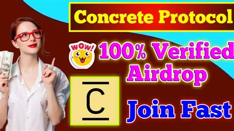 New Free Airdrop Concrete Protocol Full Details Confirm Airdrop Join