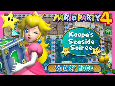 Mario Party 4 Story Mode Koopa S Seaside Soiree Peach Gameplay