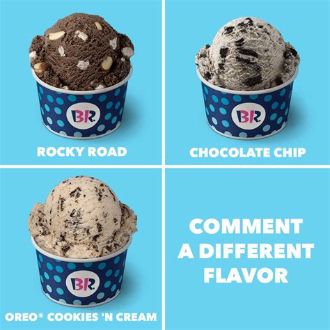 Ice Cream Baskin Robbins Flavors