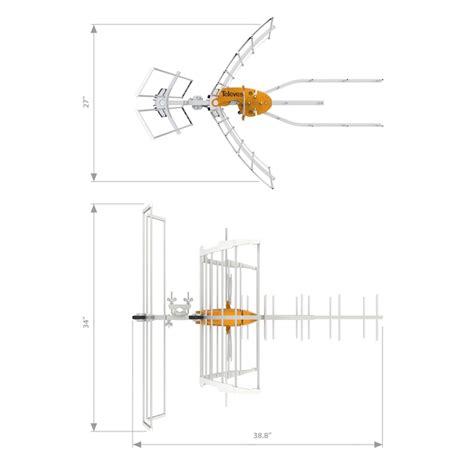 Televes Ellipse Mix Antenna Yagi Directional Outdoor HD; UHF; VHF TV ...