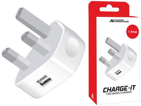 Advanced Accessories Charge-iT USB Mains Charger