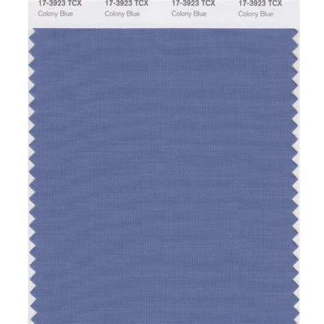 Pantone 18 4220 TCX Swatch Card Provincial Blue Design Info