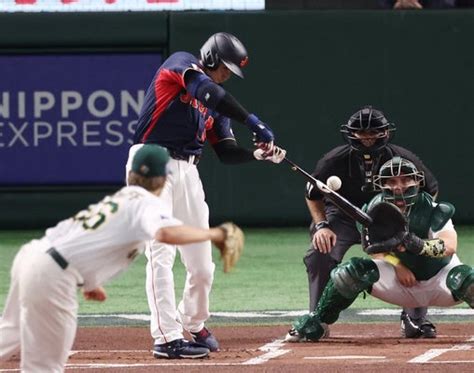 Wbc侍ジャパン大谷翔平、初ホームランは看板直撃オーストラリア戦 読売新聞