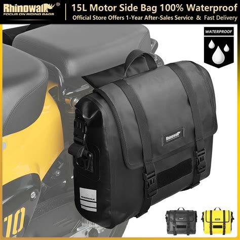 Rhinowalk Motorcycle Saddle Bag L Waterproof Quick Release Motorbike