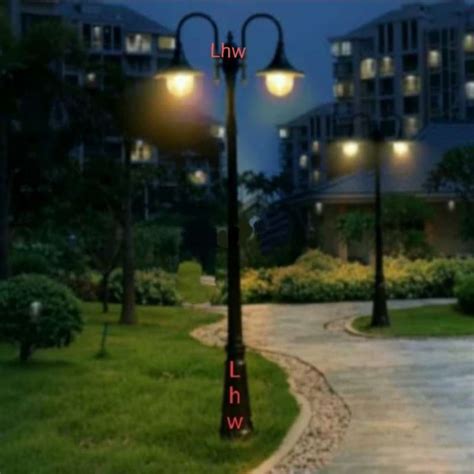 Promo Lampu Hias Taman Tiang Cabang Minimalis Dekorasi Outdoor