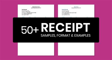 50 Receipt Samples Format And Examples 2022