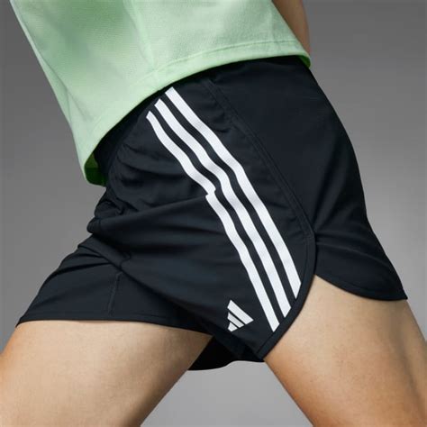 Adidas Own The Run 3 Stripes Shorts Black Adidas Australia