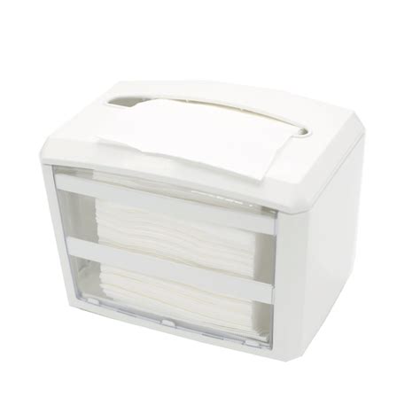 NAPKIN DISPENSER WITH ADVERTISING DISPLAY, RECTANGULAR SHAPE WHITE ...