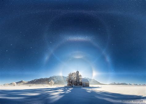 Breathtaking Photo Shows An Ice Halo Forming Around The Sun Earth