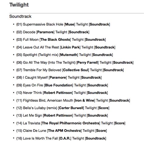 Twilight (01) Soundtrack | Twilight soundtrack, Twilight, Mutemath