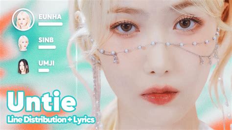 Viviz Untie Line Distribution Lyrics Karaoke Patreon Requested