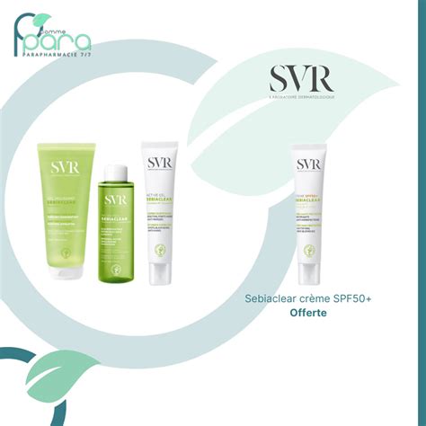 SVR SEBIACLEAR PACK Crème OFFERTE P Comme Para