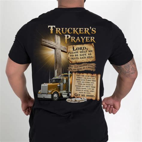 Truckers Prayer Shirt Truck Driver T Christian Etsy