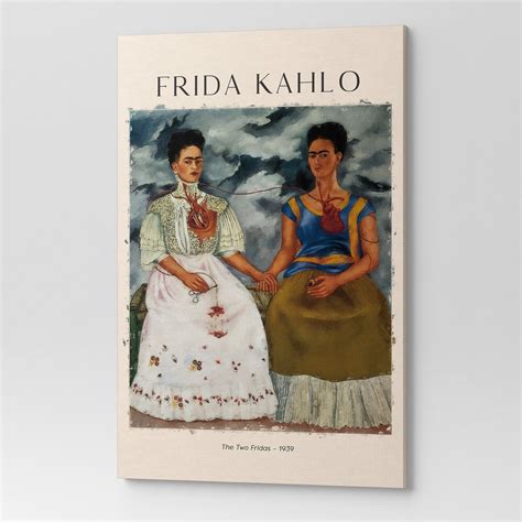 Obraz na płótnie FRIDA KAHLO THE TWO FRIDAS REP00023 60X90 Wave Print