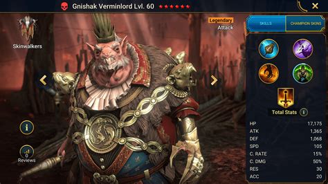 Gnishak Verminlord Hellhades Raid Shadow Legends