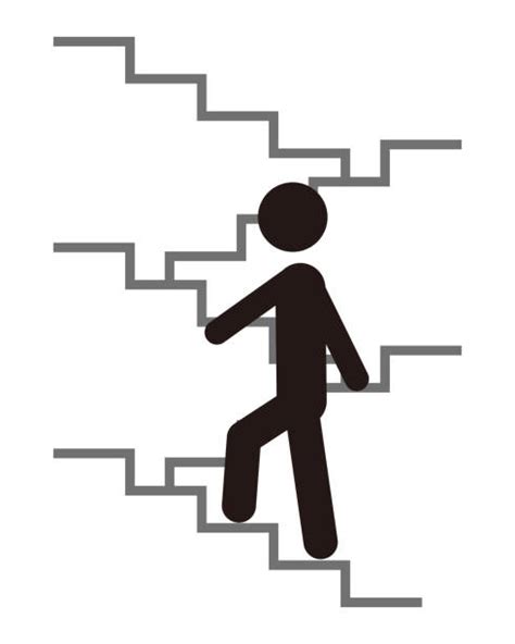 140 Stick Figure Walking Stairs Stock Illustrations Royalty Free