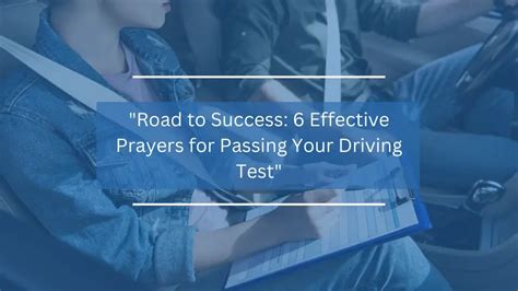 6 Effective Prayers For Passing Your Driving Test