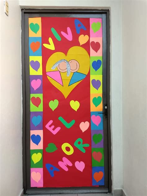 Puertas Decoradas Dia De San Valentin Puerta Escolar Febrero Amor Coración Valentín