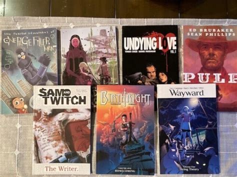 Image Tpb Comic Book Lot Of Brubaker Pulp Zub Wayward Sam Twitch More