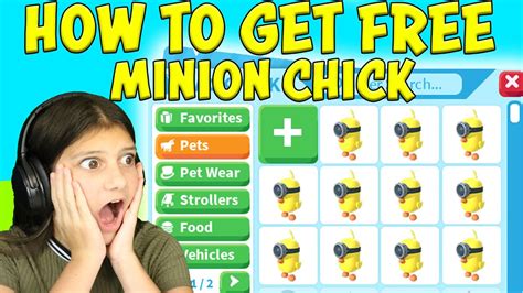 How To Get A Free Minion Chick In Adopt Me YouTube