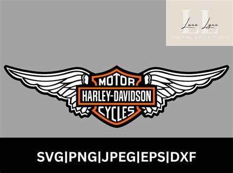 Harley Davidson Wings Svg Harley Davidson Svg Etsy