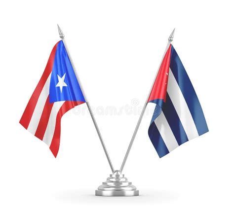 Bandera De Cuba Puerto Rico Que Agita Las Estrellas Sillky Stock de ...