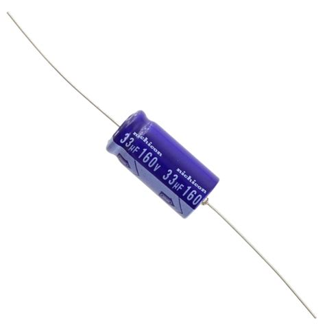 Nichicon Vx Series Axial Electrolytic Capacitor Uf Vdc Amazon