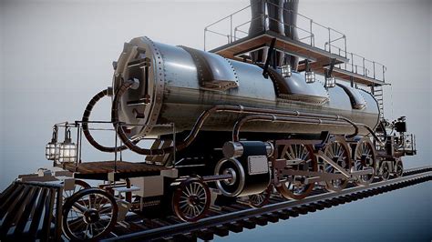 Steampunk Locomotive [animation] By Justin Sullivan 3d Model