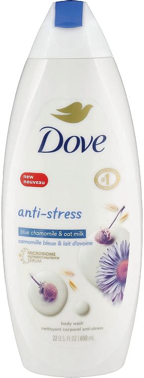 Dove Anti Stress Shower Gel Blue Chamomile And Oat Milk Gel De Ducha