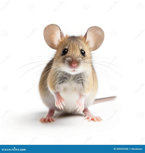 Colorful Standing Mouse on White Background Stock Illustration ...