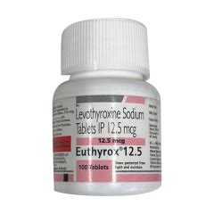 EUTHYROX 12 5mcg Tablet 100 S Price Uses Side Effects Netmeds