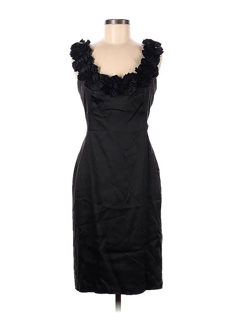 White House Black Market Solid Black Cocktail Dress Size 8 78 Off