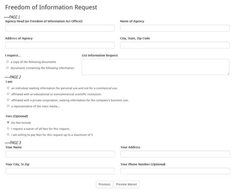 Request Under Freedom Of Information Act Formidable Pro Pdf
