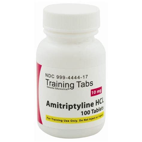 Training Tablets, Amitriptyline HCI 10 mg – Mockmeds