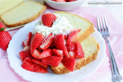 Strawberry Shortcake With Pound Cake Dancing Through The Rain