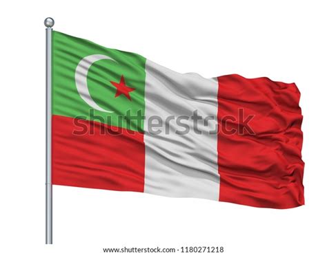 Muscogee Csa Indian Flag On Flagpole Stock Illustration 1180271218 ...