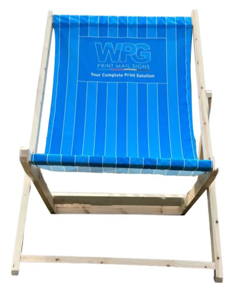 Giant Deckchair Hire Custom Printed Sling Deckchair Hire