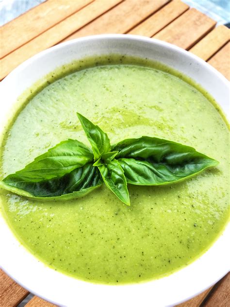 Zucchini Basil Soup The Vibrant Veggie