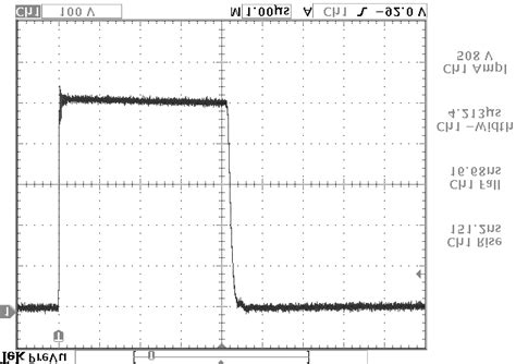 1 Measured Output Voltage Pulse From A Single Mosfet Pulsed Power