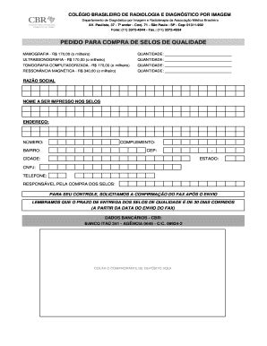 Fillable Online Cbr Org Ficha Para Aquisi O De Selos De Qualidade 11 09