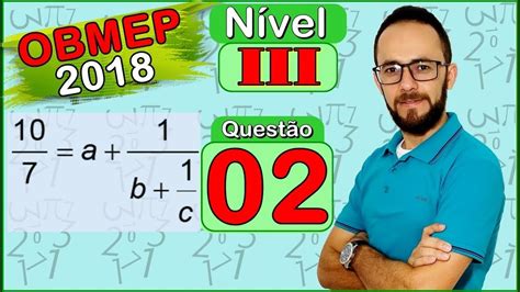 OBMEP 2018 QUESTÃO 2 1ª FASE NÍVEL 3 YouTube