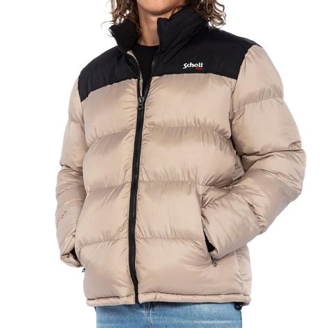 Doudoune Beige Homme Schott Utah Espace Des Marques