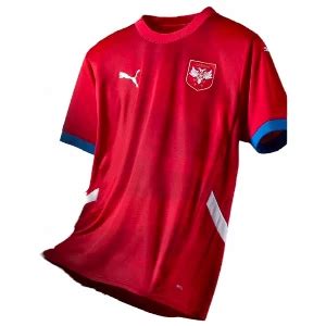 Dečiji Fudbalski Dres Srbije EURO 2024 Crveni Puma SERBIANSHOP