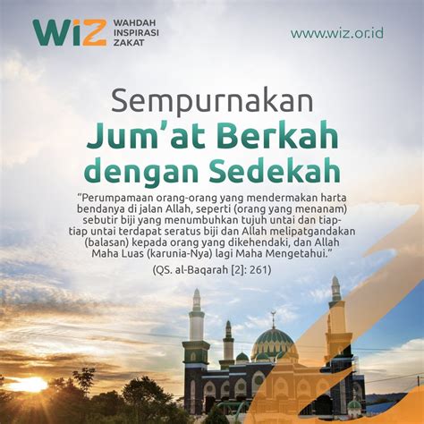 Jumat Berkah Dengan Sedekah Wahdah Inspirasi Zakat