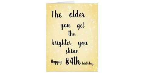 Stylish Happy 84th Birthday Card | Zazzle