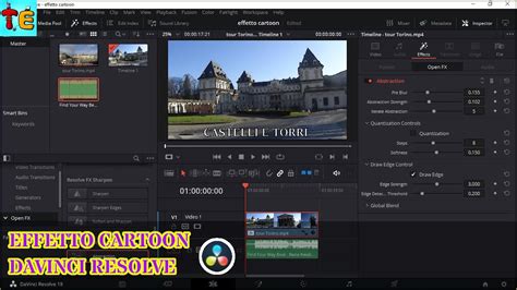 Creare Leffetto Cartoon Con Davinci Resolve Youtube